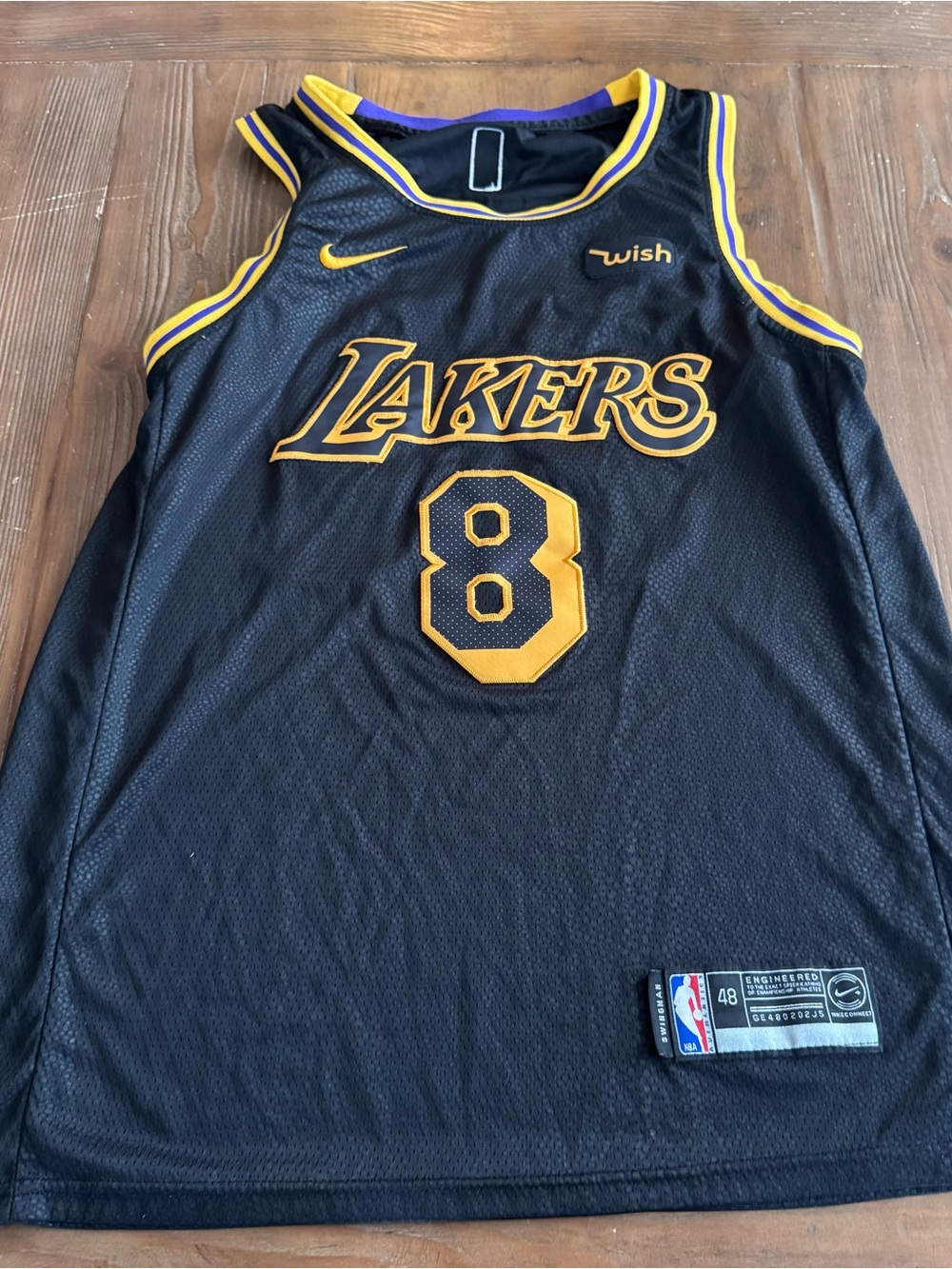 Nike Los Angeles Lakers Kobe Bryant Black Mamba City Edition Swingman Jersey Num